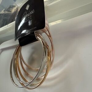 Charming Dual-Tone Stackable Bracelets